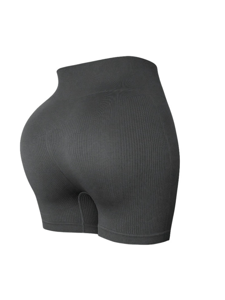Seamless Ribbed Athletic Sports Shorts