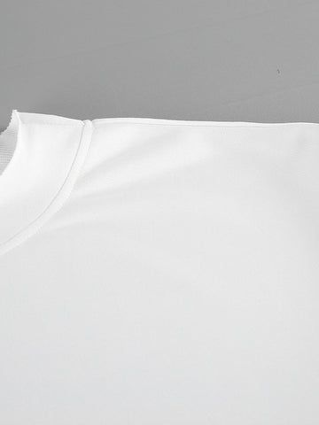 Off The Shoulder Ruffled Hem Sweatshirt