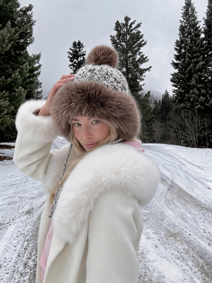 Cozy Faux Fur Pom Pom Hat