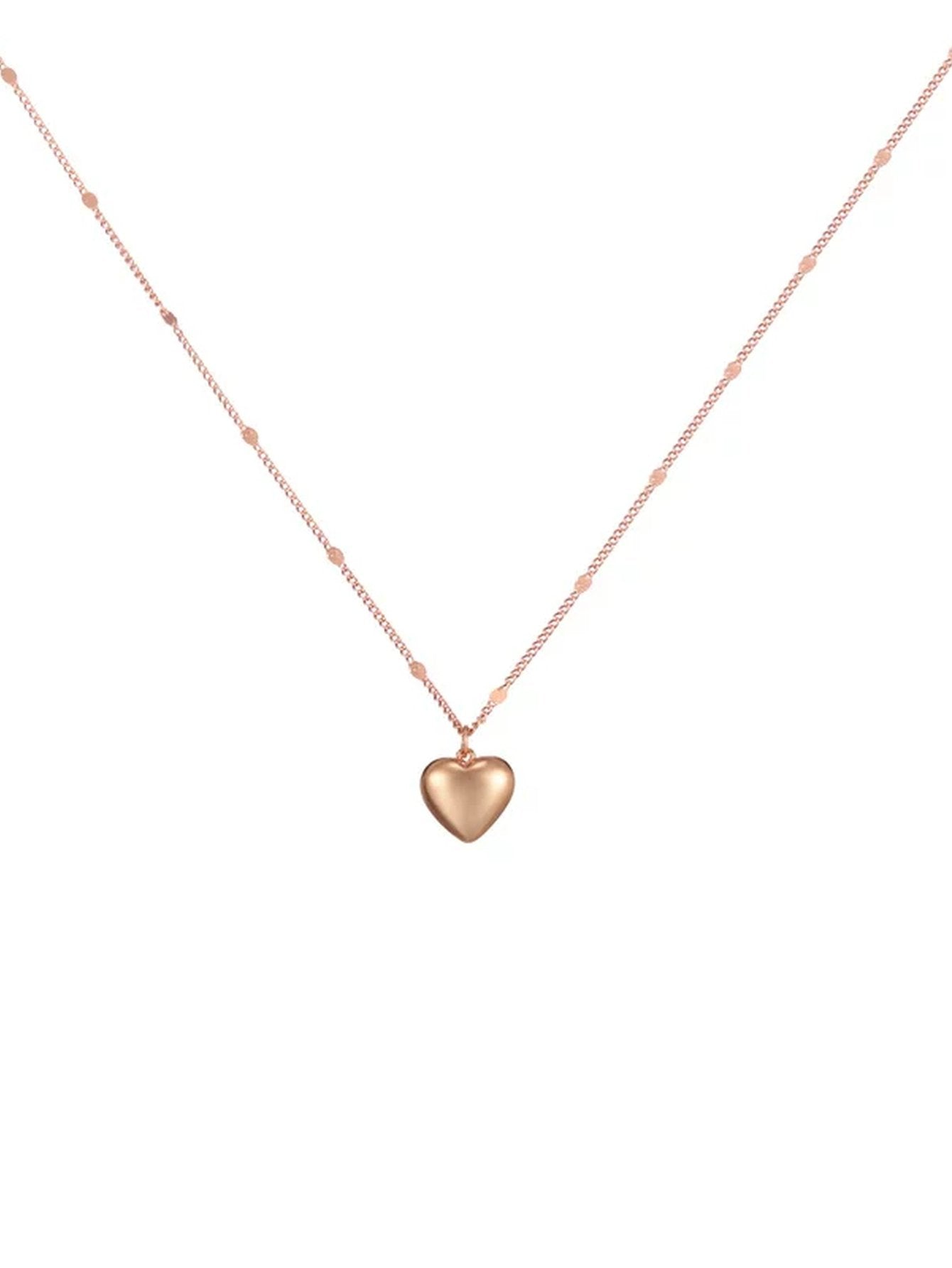 Dainty Minimalist Heart Pendant Necklace