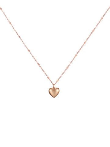 Dainty Minimalist Heart Pendant Necklace