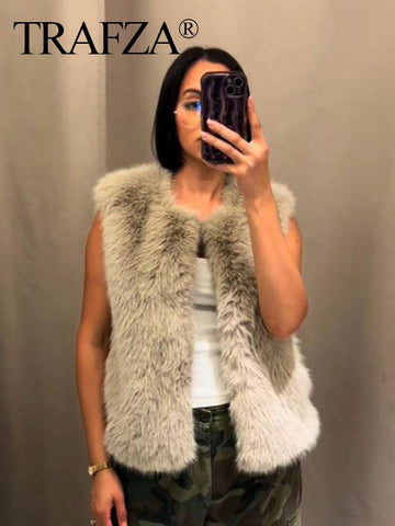 Cozy Plush Faux Fur Vest