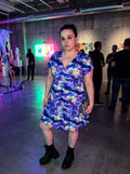 Beautiful  Cosmic Nebula Print Mini Dress