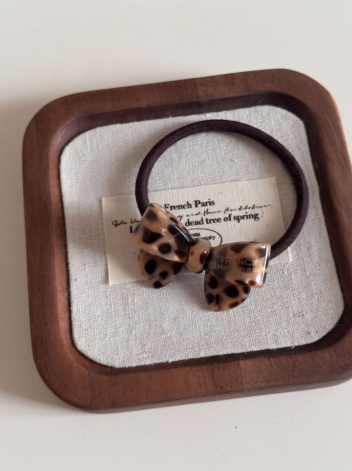 Leopard Print Heart Shape Hair Claw
