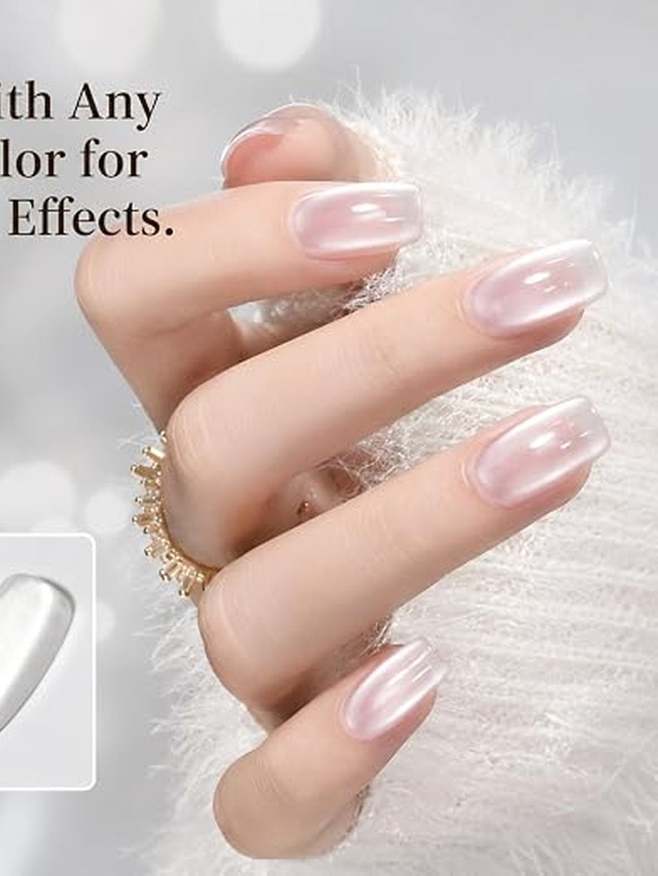 Shimmering Cat Eye Gel Nail Polish