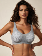 Seamless Wireless Floral Lace Bra