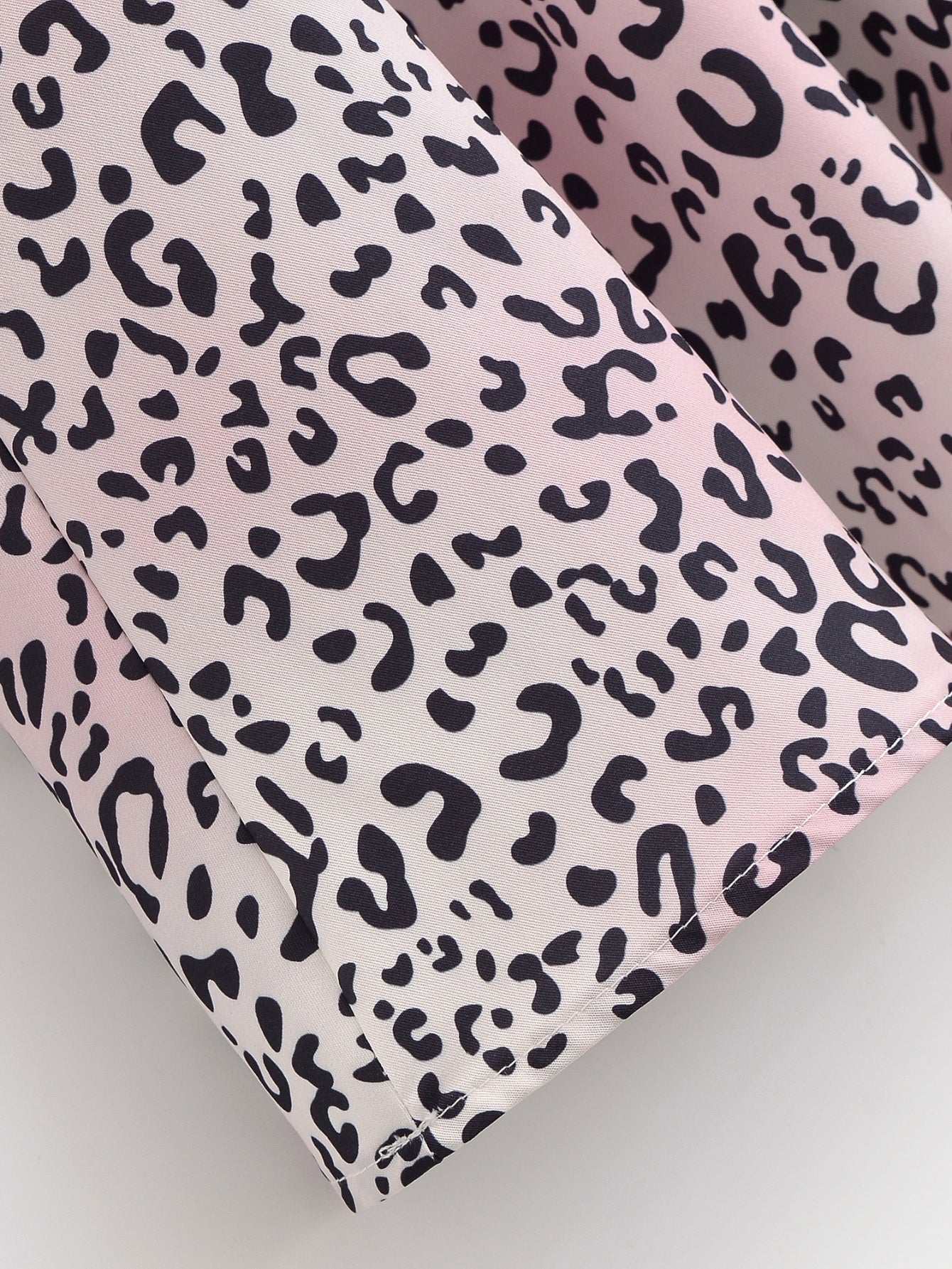 High Waisted Leopard Print Midi Skirt