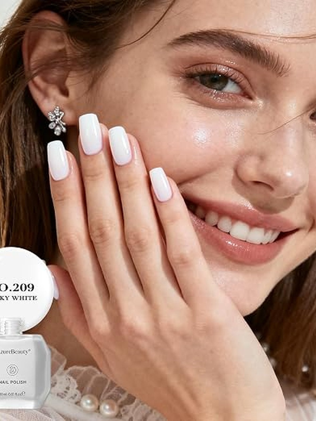 Sheer Milky White Gel Nail Polish