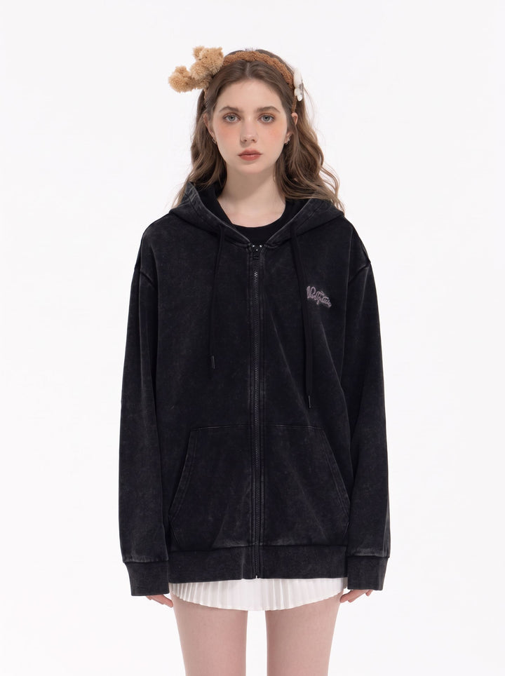 Sequin Embellished Teddy Bear Hooded Jacket