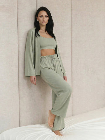 Strap Top Lounge Modern Pajama Set