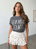 Vintage Washed Game Day Graphic T Shirt