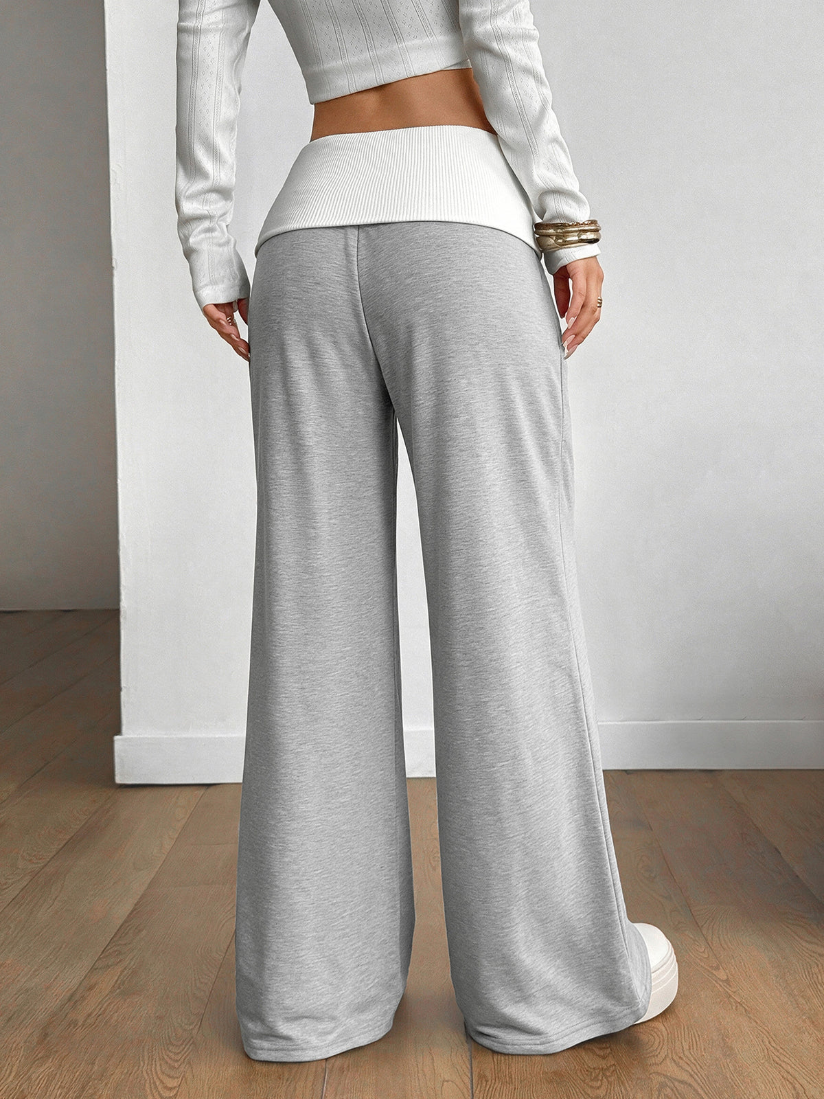 High Waisted Wide Leg Sweatpants