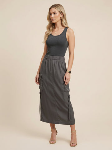Paneled Detail Tank Dress