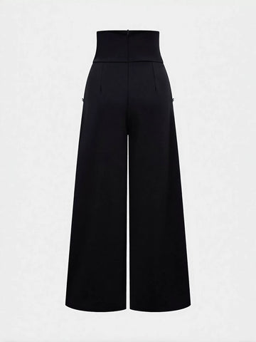 High Waisted Wide Leg Trousers
