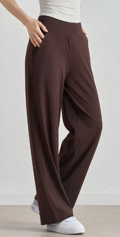High Waisted Pockets Wide Leg Yoga Pants