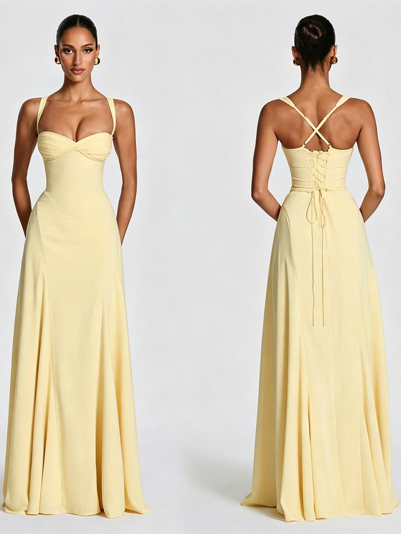Elegant Fitted Burgundy Maxi Dress