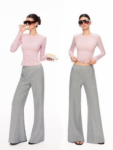 Comfy Low Rise Wide Leg Pants