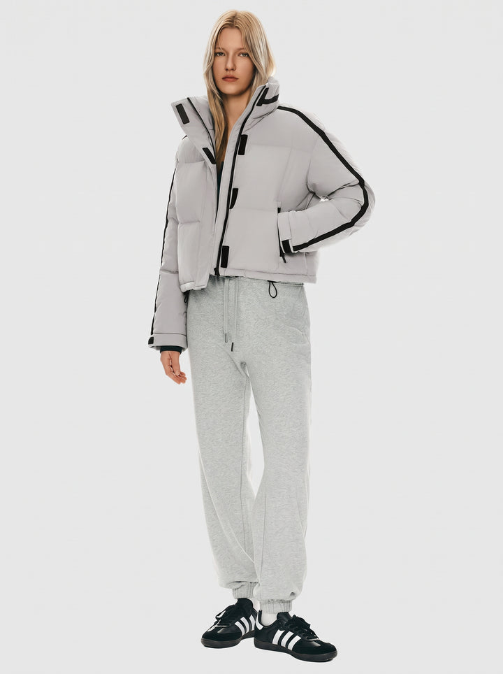 Cropped Sporty Puffer Jacket
