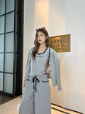 Cozy Lace Trim Lounge Pajama Set