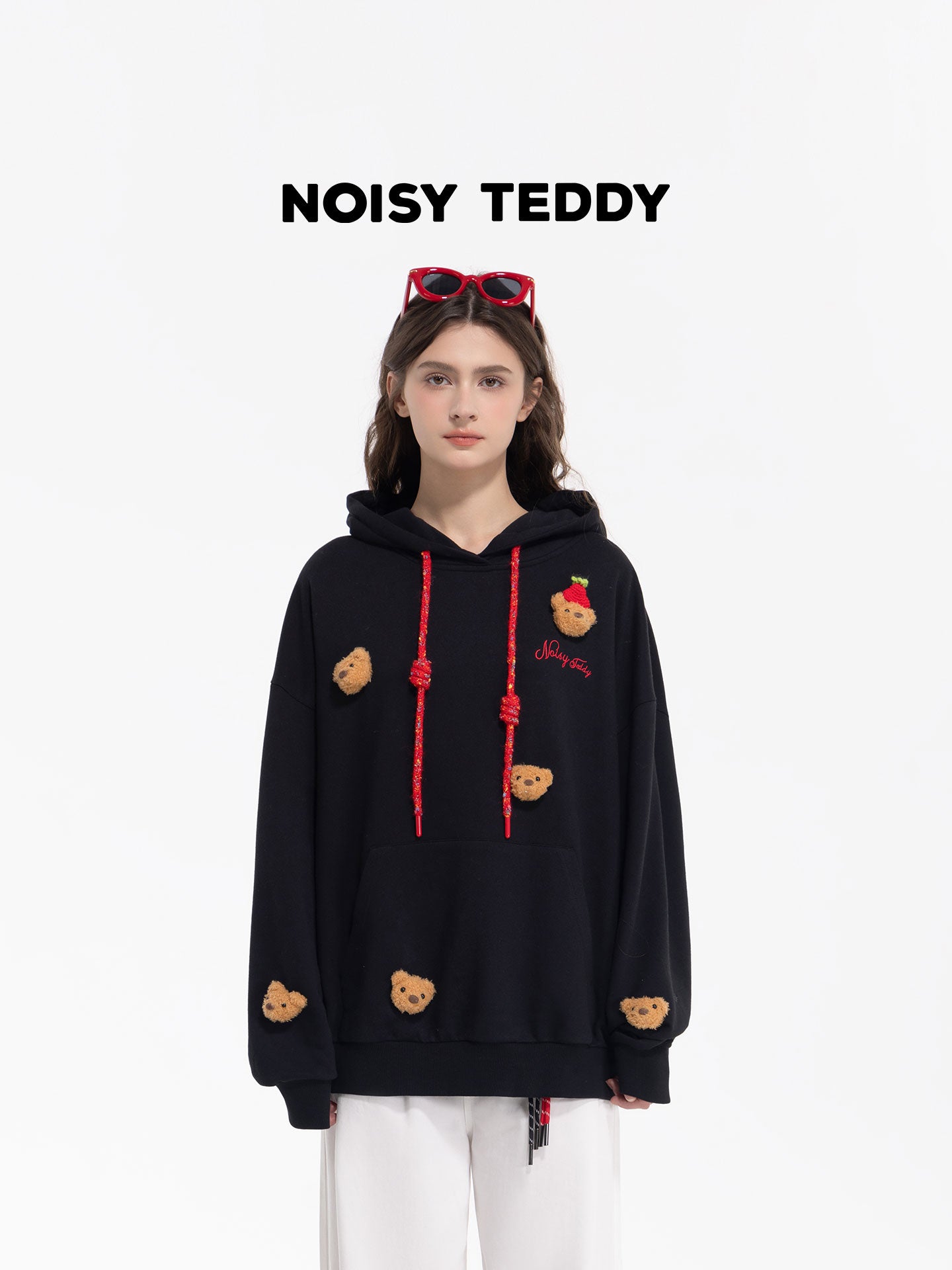 Cute Teddy Bear Graphic Hoodie