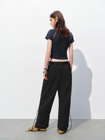 Urban Revivo Trousers-Black