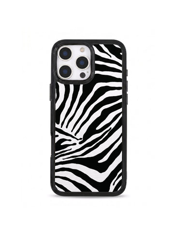 Black White Zebra Clear Acrylic Phone Case