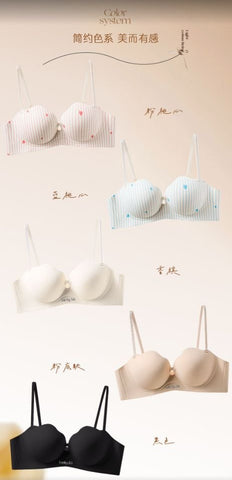 Seamless Strapless Padded Comfort Bra