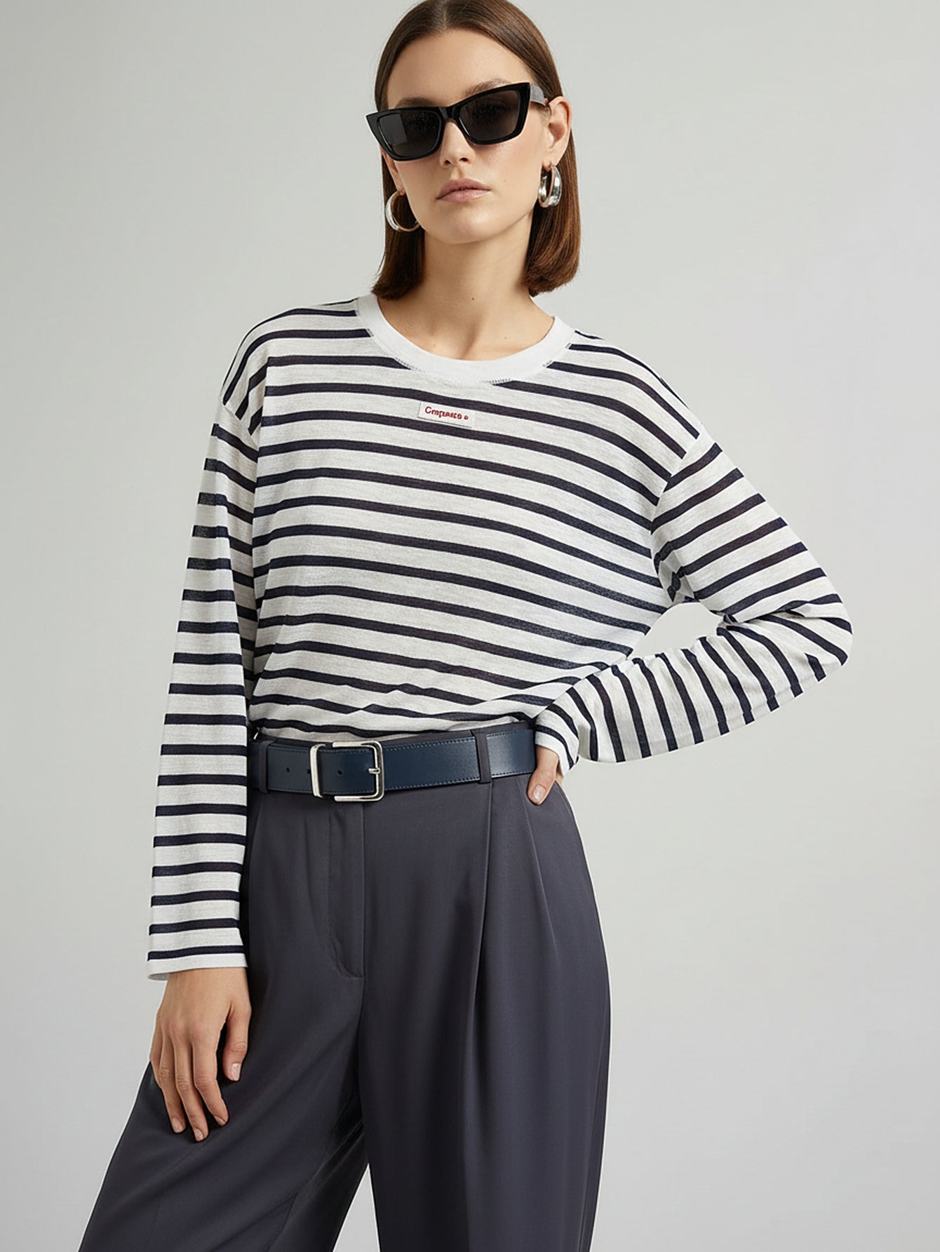 Long Sleeves Striped Sweater