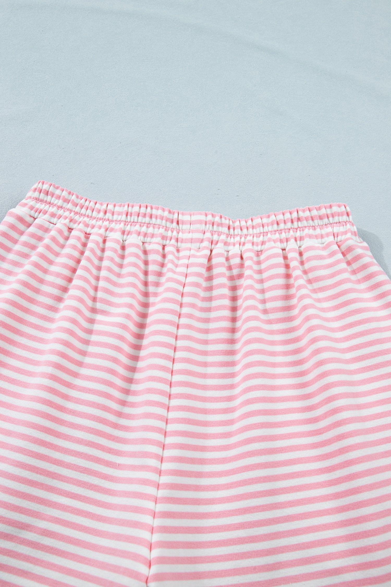 Casual Striped Cotton Short Set