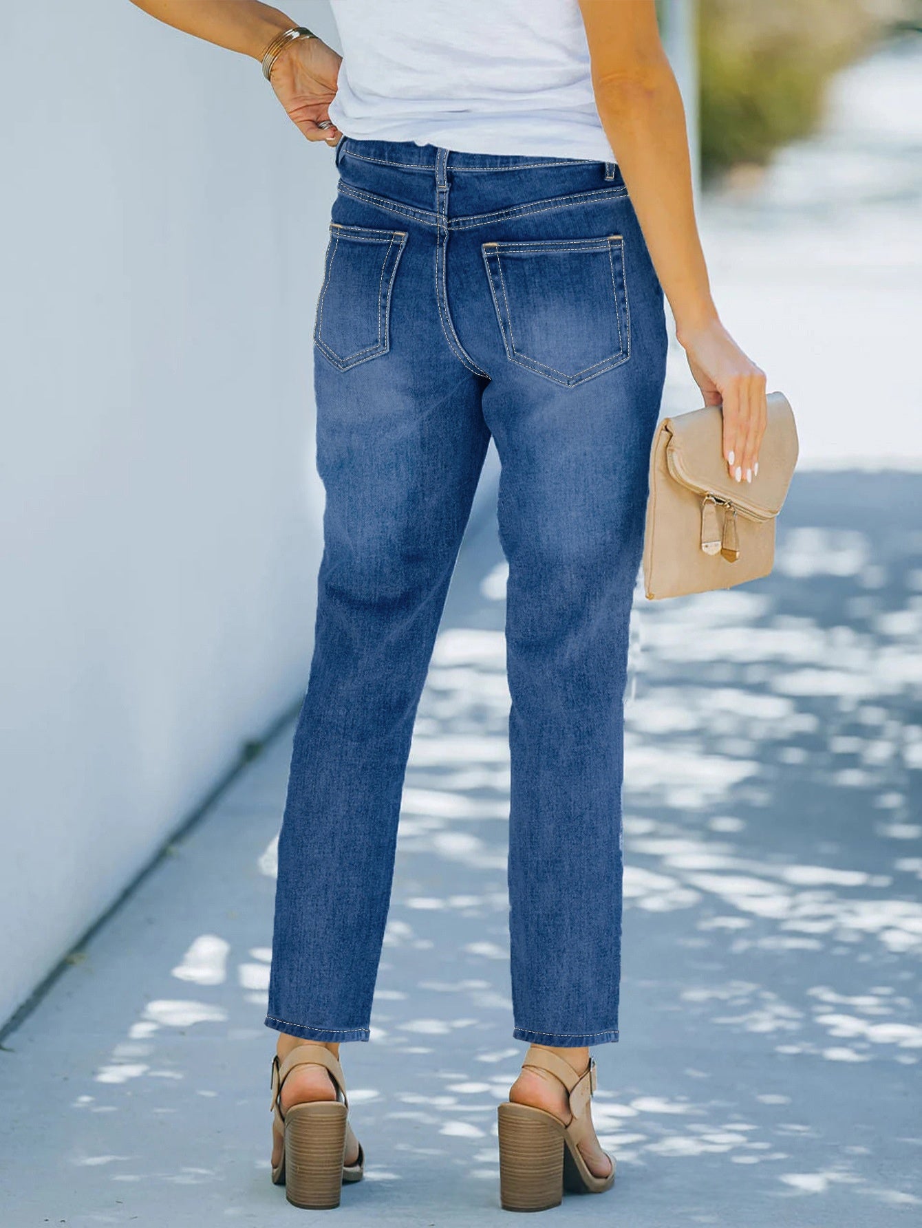 High Rise Slim Fit Jeans