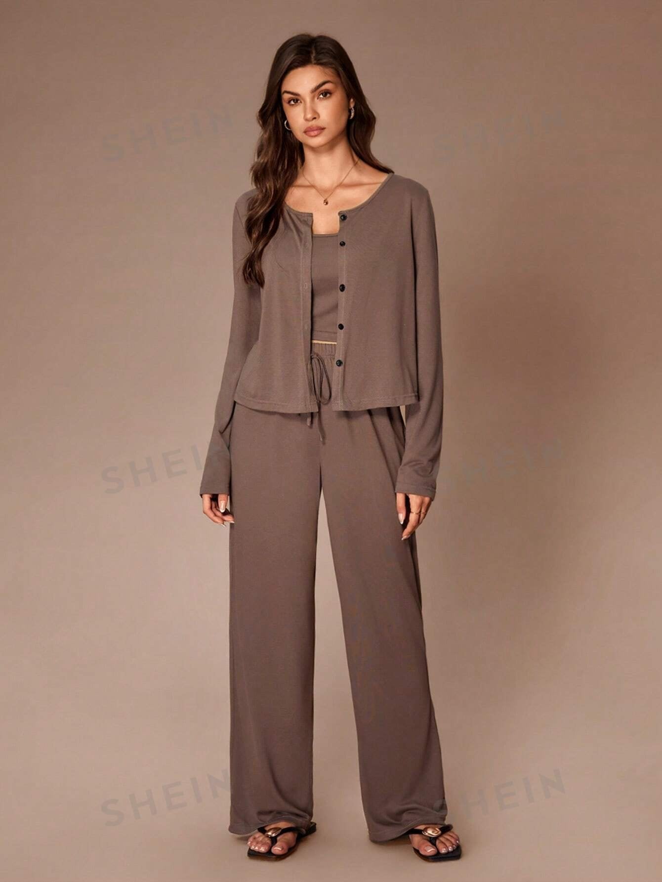 Cozy Button Up Lounge Set