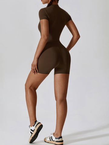 High Neck Full Front Zip Bodysuit