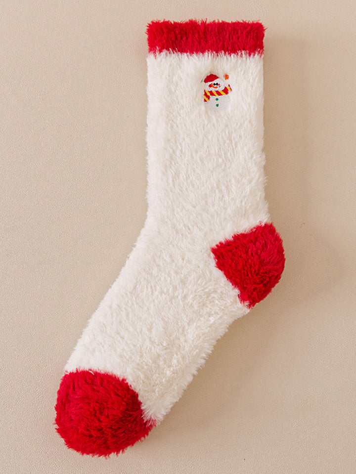 Cozy Fuzzy Christmas Holiday Socks