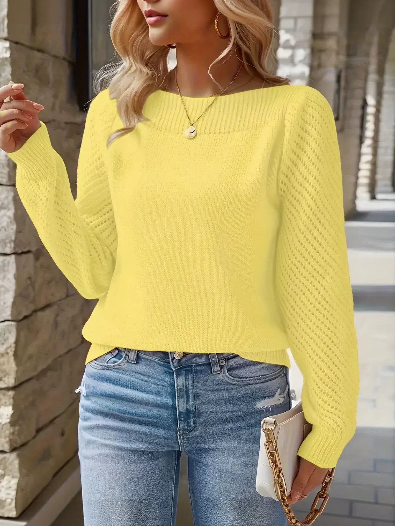 Cozy Textured Knit Pullover Sweater
