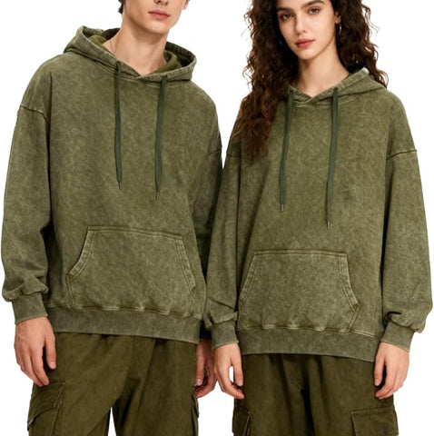 Oversized Acid Wash Unisex Hoodie