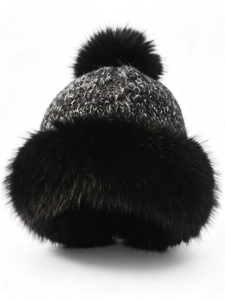 Cozy Faux Fur Pom Pom Hat