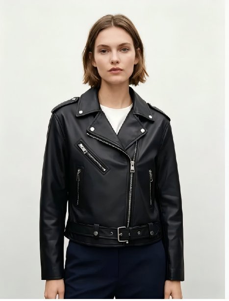 Classic Faux Leather Biker Jacket