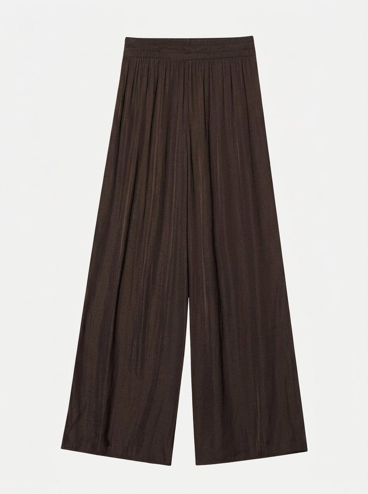 Pleated High Waisted Wide Leg Pants