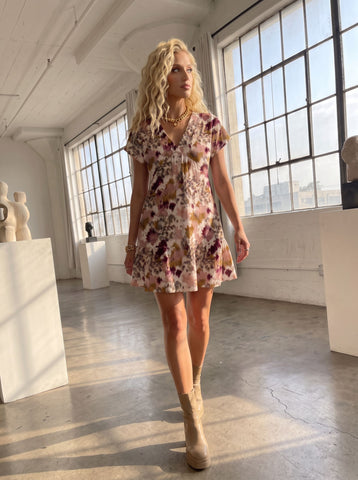 Mahlet B's Abstract Splatter Print Mini Dress