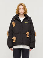 Playful Teddy Bear Puffer Jacket