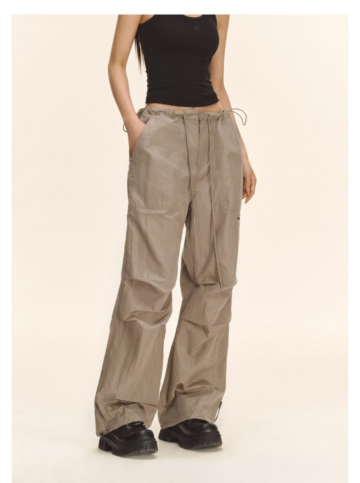 High Waisted Loose Cargo Pants