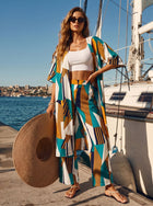 Boho Geometric Print Pant Set