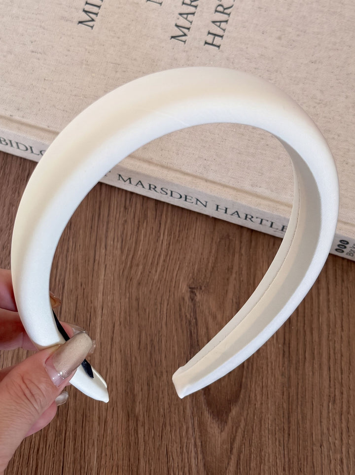 Minimalist Padded Satin Headband