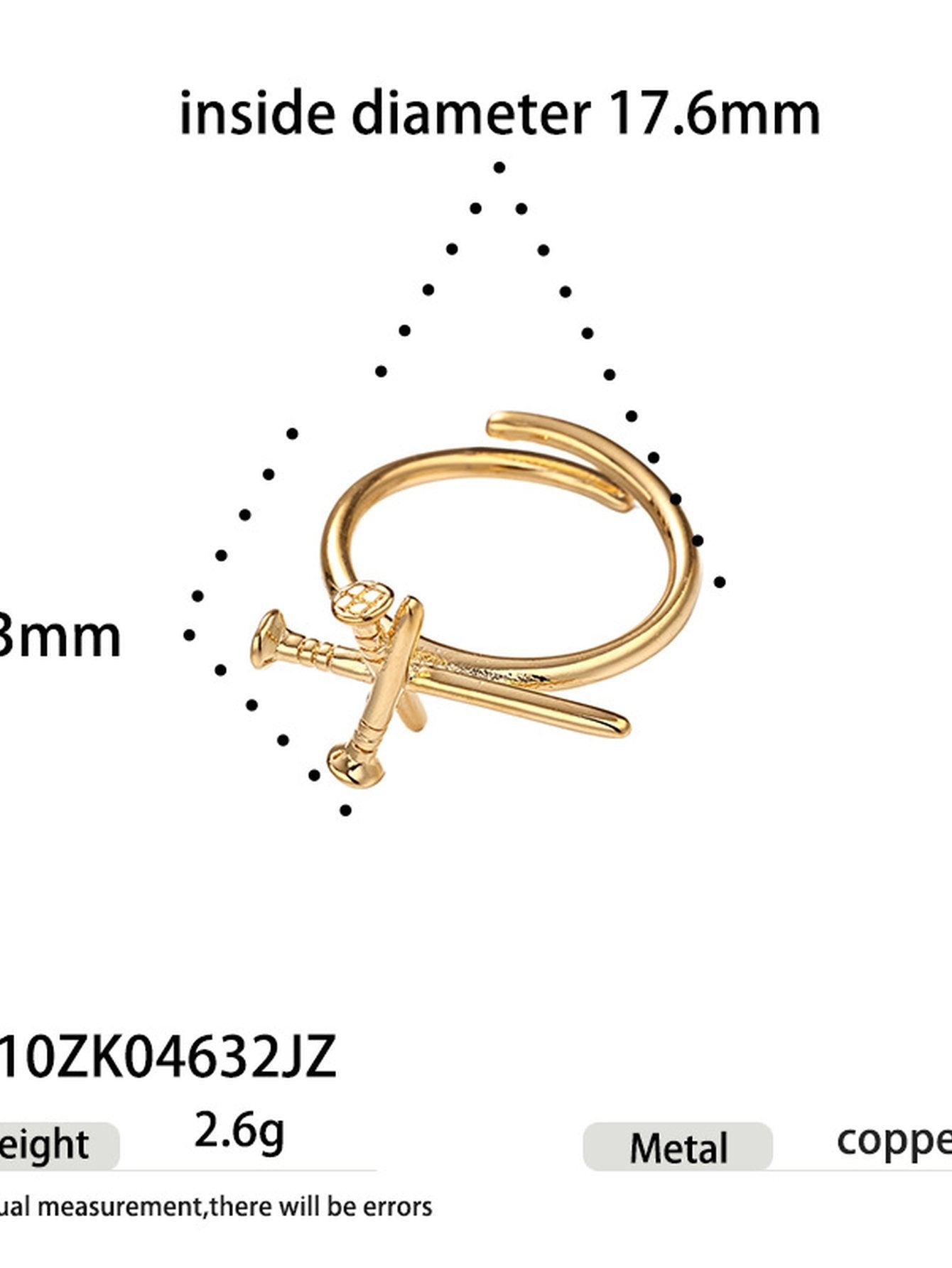 Minimalist Trendy Nail Design Ring