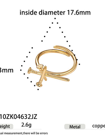 Minimalist Trendy Nail Design Ring