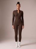 Half-Zip Seamless Activewear Jumpsuit