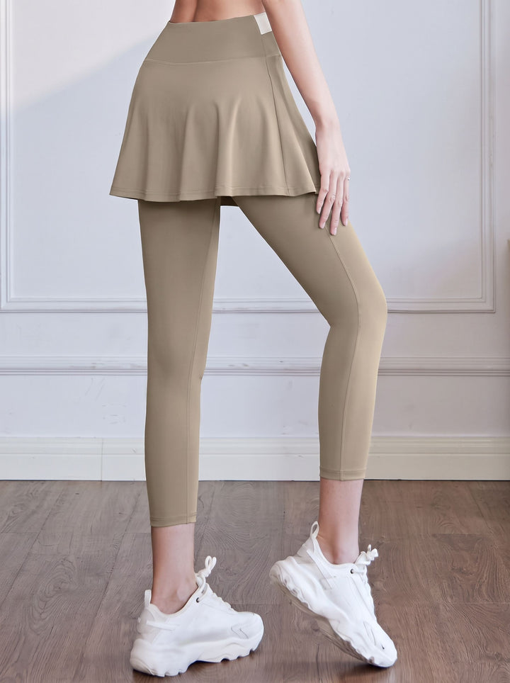 High Waisted Skirted Yoga Leggings