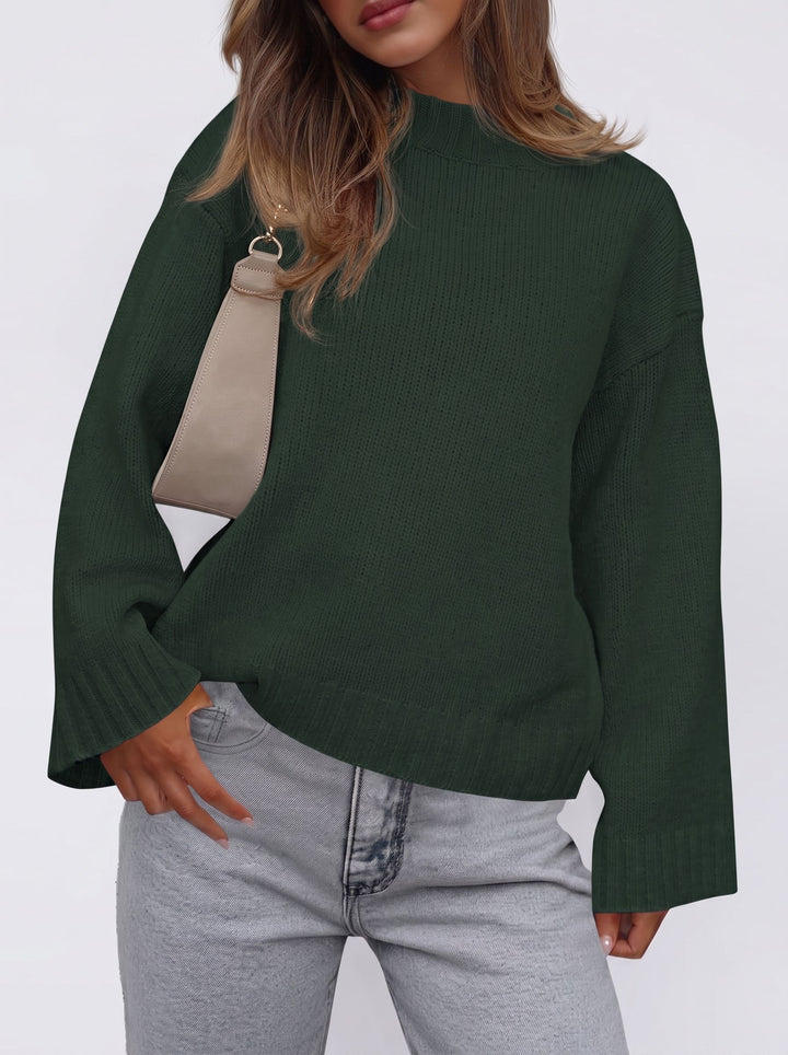 Cozy Bell Sleeve Knit Sweater