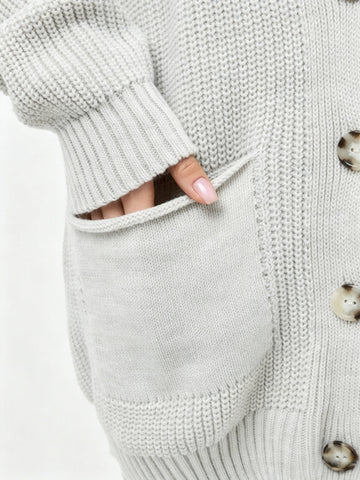 Chunky Oversized Button Down Cardigan