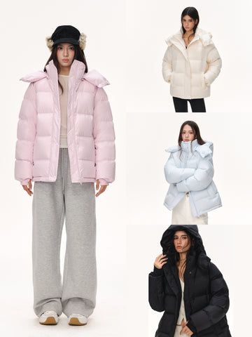 Oversized Puffer Hooded Puffer Jacket